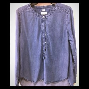 Loft Softened Chambray Blouse